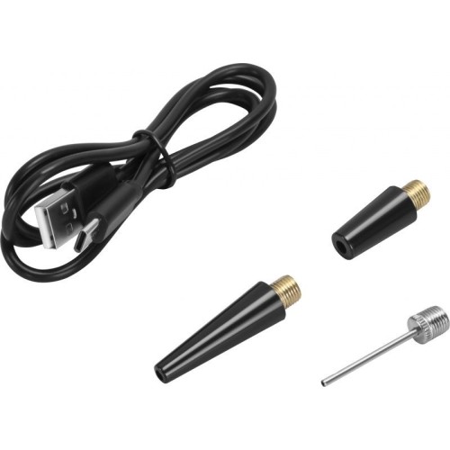 Cordless air compressor, 0.2–10.3 bar, with LED display and flashlight