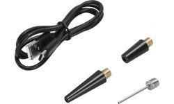 Cordless air compressor, 0.2–10.3 bar, with LED display and flashlight