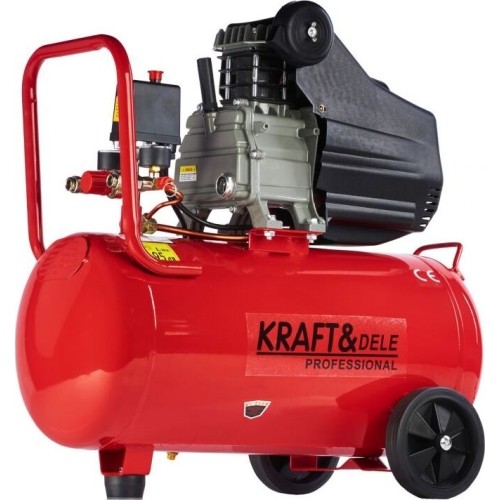 Oil-lubricated air compressor, 50 l, 2.8 kW, 8 bar, 220/230 V