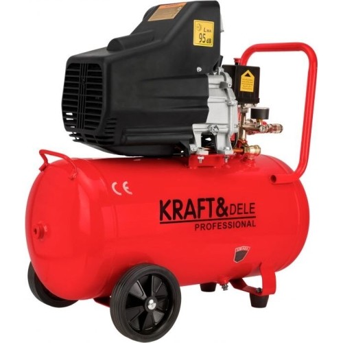 Oil-lubricated air compressor, 50 l, 2.8 kW, 8 bar, 220/230 V