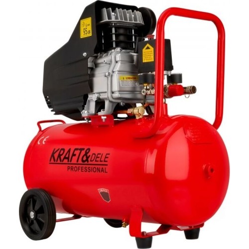 Oil-lubricated air compressor, 50 l, 2.8 kW, 8 bar, 220/230 V