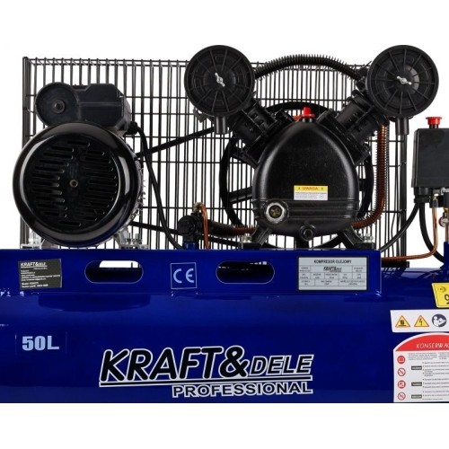 Alyvinis (tepalinis) oro kompresorius su diržine pavara, 50 l, 2,8 kW, 8 bar