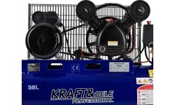 Oil-lubricated belt-driven air compressor, 50 l, 2.8 kW, 8 bar