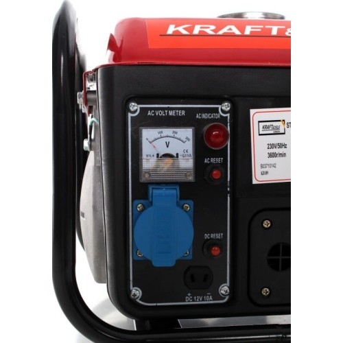 Petrol generator, 800 W, max. 1200 W, 230 V / 12 V