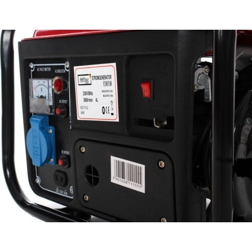 Petrol generator, 800 W, max. 1200 W, 230 V / 12 V