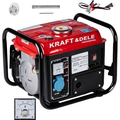 Petrol generator, 800 W, max. 1200 W, 230 V / 12 V