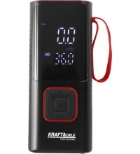Cordless air compressor, 85 W, 10 bar, with LCD screen and LED flashlight