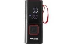 Cordless air compressor, 85 W, 10 bar, with LCD screen and LED flashlight