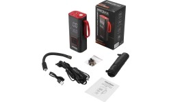 Akumuliatorinis oro kompresorius, 85 W, 10 bar, su LCD ekranu ir LED žibintuvėliu