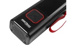 Cordless air compressor, 85 W, 10 bar, with LCD screen and LED flashlight