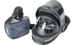 Automatic darkening welding mask with digital filter and PAPR system