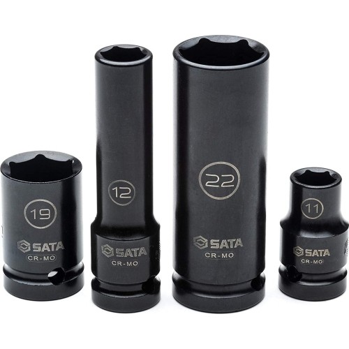 1/2" Dr. Thin wall standard & deep impact socket set (10-24mm)(26pcs)