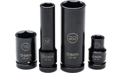 1/2" Dr. Thin wall standard & deep impact socket set (10-24mm)(26pcs)