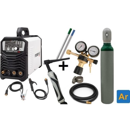 SUPER OFFER! Welding maschine FORBY® TIG 200MX AC/DC + Ar cylinder 8l with accessories