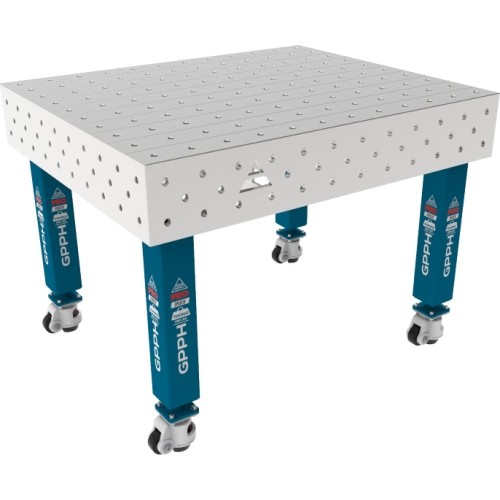 PRO INOX Welding Table 15mm - 1200x1000mm - PRO INOX - Φ16 - 100x100mm - On wheels