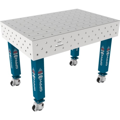 PRO INOX Welding Table 15mm - 1200x800mm - PRO INOX - Φ16 - 100x100mm - On wheels