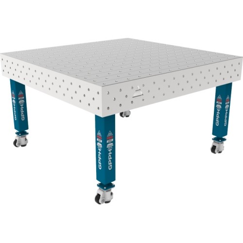 PRO INOX Welding Table 15mm - 1500x1480mm - PRO INOX - Φ16 - 100x100mm - On wheels