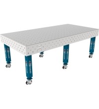 PRO INOX Welding Table 15mm - 2400x1200mm - PRO INOX - Φ16 - 100x100mm - On wheels