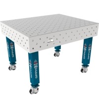 PRO INOX suvirinimo stalas 15 mm - 1200x1000mm - PRO INOX - Φ16 - Įstrižinė - Ant ratukų