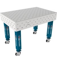 PRO INOX suvirinimo stalas 15 mm - 1200x800mm - PRO INOX - Φ16 - Įstrižinė - Ant ratukų