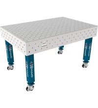 PRO INOX Welding Table 15mm - 1500x1000mm - PRO INOX - Φ16 - Diagonal - On wheels