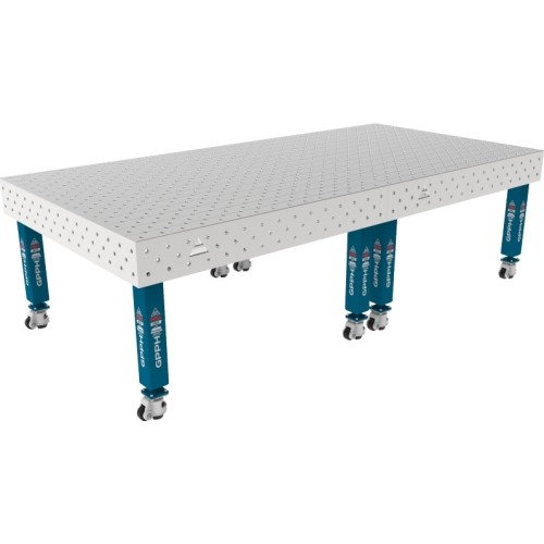 PRO INOX Welding Table 15mm - 3000x1480mm - PRO INOX - Φ16 - Diagonal - On wheels