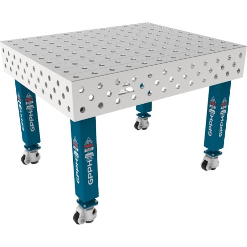 PRO INOX Welding Table 15mm - 1200x1000mm - PRO INOX - Φ28 - 100x100mm - On wheels