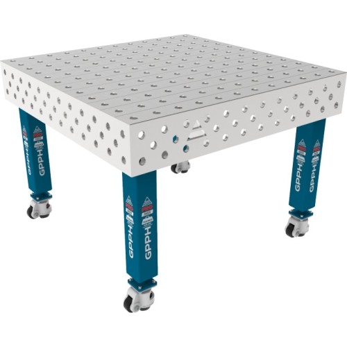 PRO INOX Welding Table 15mm - 1200x1200mm - PRO INOX - Φ28 - 100x100mm - On wheels