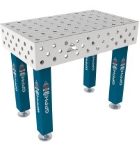 PRO INOX suvirinimo stalas 15 mm - 1000x600mm - PRO INOX - Φ28 - 100x100mm - Ant kojelių