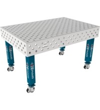 PRO INOX suvirinimo stalas 15 mm - 1500x1000mm - PRO INOX - Φ28 - Įstrižinė - Ant ratukų