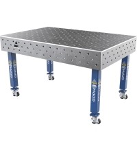 Welding table PLUS 12 mm - 1500x1000mm - Φ16 - 100x100mm - On wheels