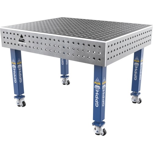 Welding table PLUS 12 mm - 1200x1000mm - Φ16 - 50x50mm - On wheels