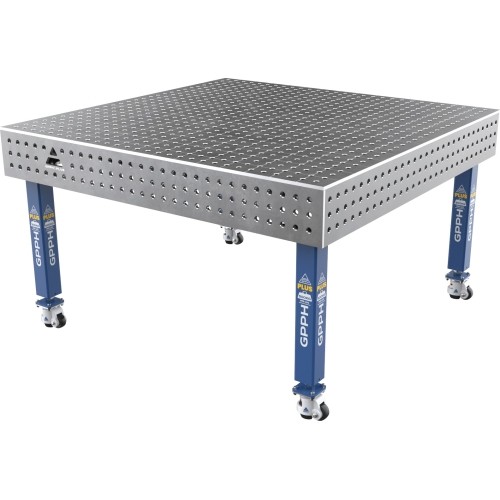 Welding table PLUS 12 mm - 1500x1480mm - Φ16 - 50x50mm - On wheels