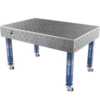Suvirinimo stalas PLUS 12 mm - 1500x1000mm - Φ16 - Įstrižinė - Ant ratukų