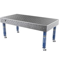 Welding table PLUS 12 mm - 2000x1000mm - Φ16 - Diagonal - On wheels