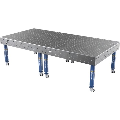 Suvirinimo stalas PLUS 12 mm - 3000x1480mm - Φ16 - Įstrižinė - Ant ratukų