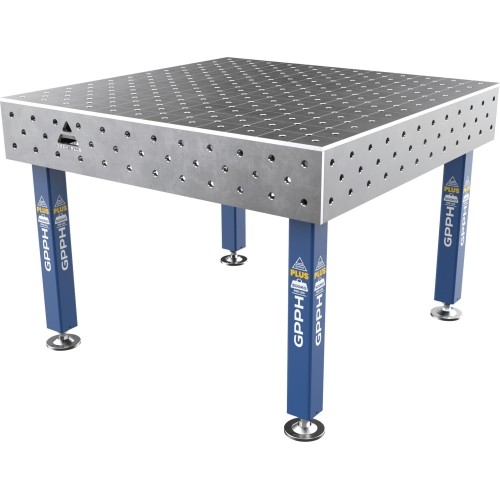Welding table PLUS 12 mm - 1200x1200mm - Φ16 - Diagonal - On feet