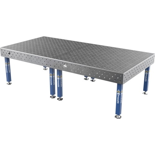 Suvirinimo stalas PLUS 12 mm - 3000x1480mm - Φ16 - Įstrižinė - Ant kojelių