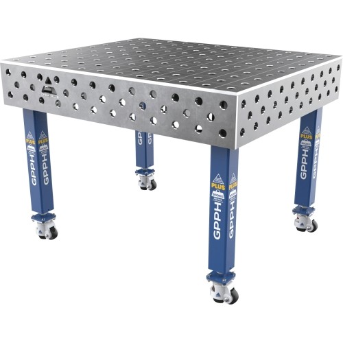 Welding table PLUS 12 mm - 1200x1000mm - Φ28 - 100x100mm - On wheels