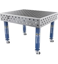 Welding table PLUS 12 mm - 1200x1000mm - Φ28 - Diagonal - On wheels
