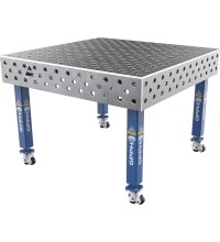 Welding table PLUS 12 mm - 1200x1200mm - Φ28 - Diagonal - On wheels