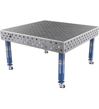 Welding table PLUS 12 mm - 1500x1480mm - Φ28 - Diagonal - On wheels