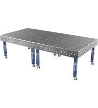 Welding table PLUS 12 mm - 3000x1480mm - Φ28 - Diagonal - On wheels