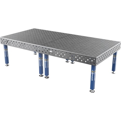 Suvirinimo stalas PLUS 12 mm - 3000x1480mm - Φ28 - Įstrižinė - Ant kojelių