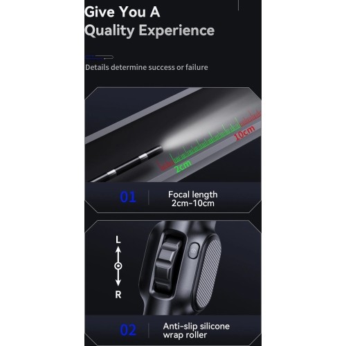 Endoscope for smart device with flexible probe Ø 8mm, 2m