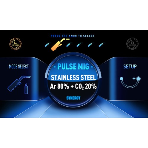 Inverterinis suvirinimo aparatas 315PT Double Pulse 4x4 (300A - 60%) (trifazis 400V) 