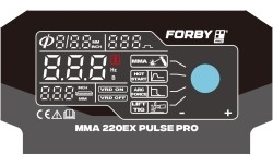 Inverter welding machine FORBY® 220EX PULSE PRO (10A - 220A)