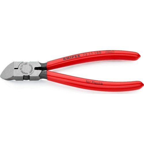Žnyplės plastikui 45° 160mm KNIPEX