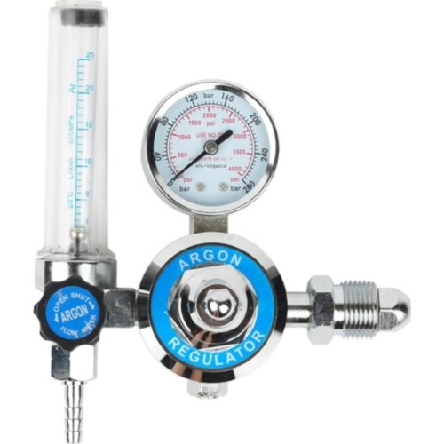 Gas regulator Hornec Argon/Co2 with one rotameter (EURO nut W21.8)