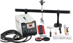 Spot welding machine for aluminum and dent bar set
